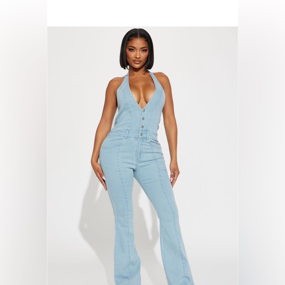 NWT Joy All Around Denim Jumpsuit